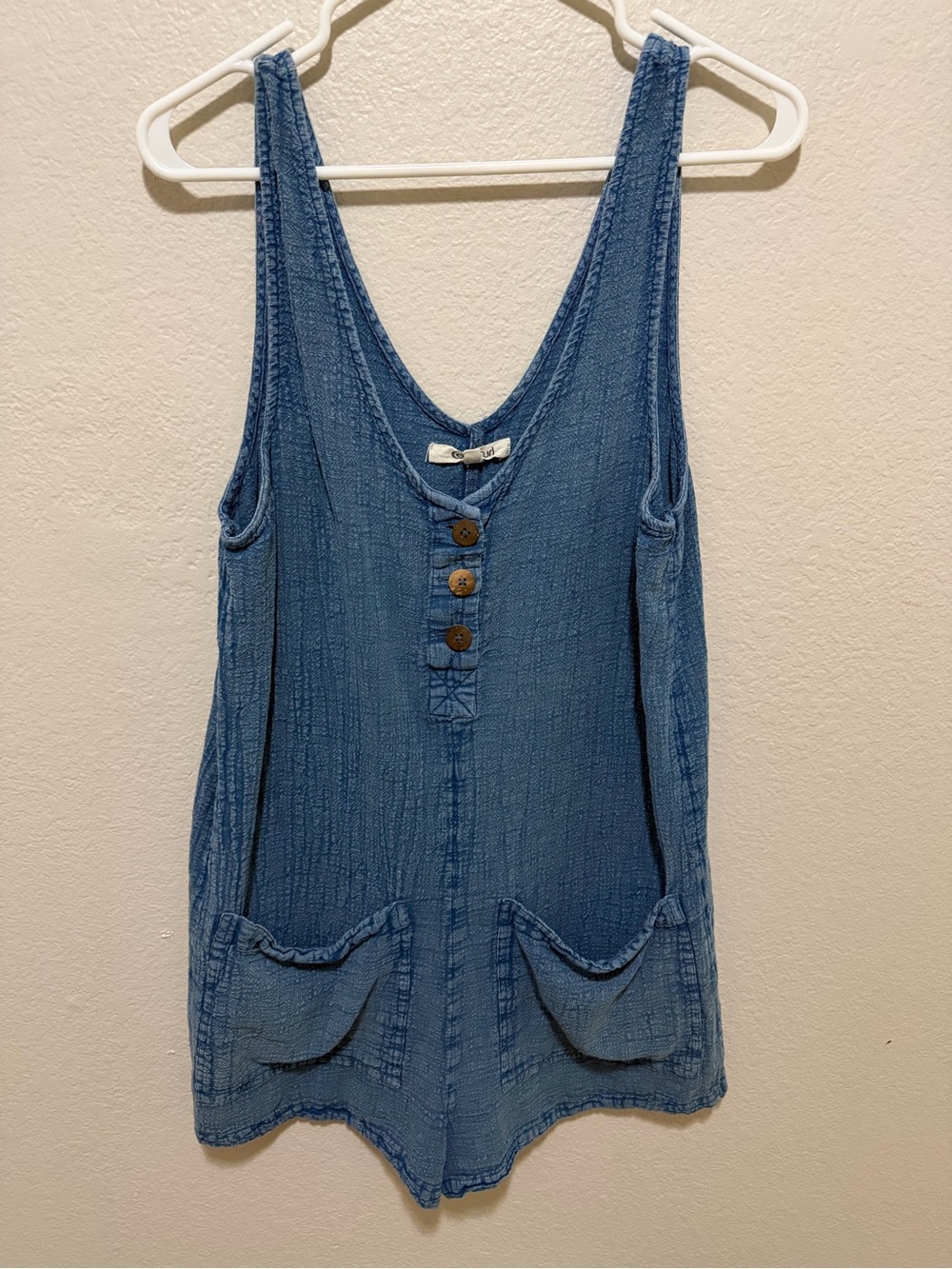 Rip Curl Indigo Chambray Romper Size Large Coastal